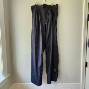 FootJoy Dryjoys Men's Black Stretch Waist Zip Snap Button Hem Golf Wind Pants XL